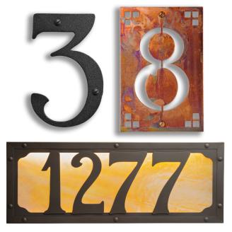 Brass House Numbers