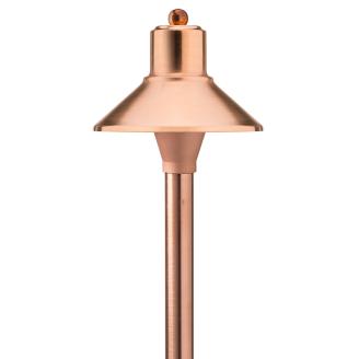 Copper Flare Top Pathway Light