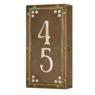 vertical house number